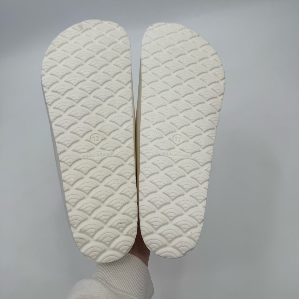 Sun + Stone Men's White Jude Slip-On Sandals Size US 12 - Picture 8 of 9
